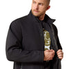 Ariat x PBR Softshell Jacket - Model Zoomed in Front Right Side View