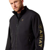 Ariat x PBR Softshell Jacket - Model Zoomed in Front Left Side View 