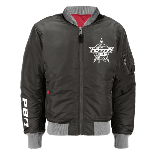 PBR Star Bomber Jacket - Black
