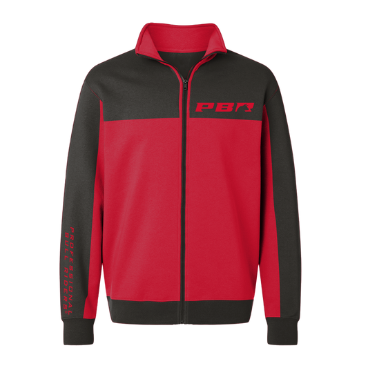 PBR Star Full-Zip Color Block Jacket - Red