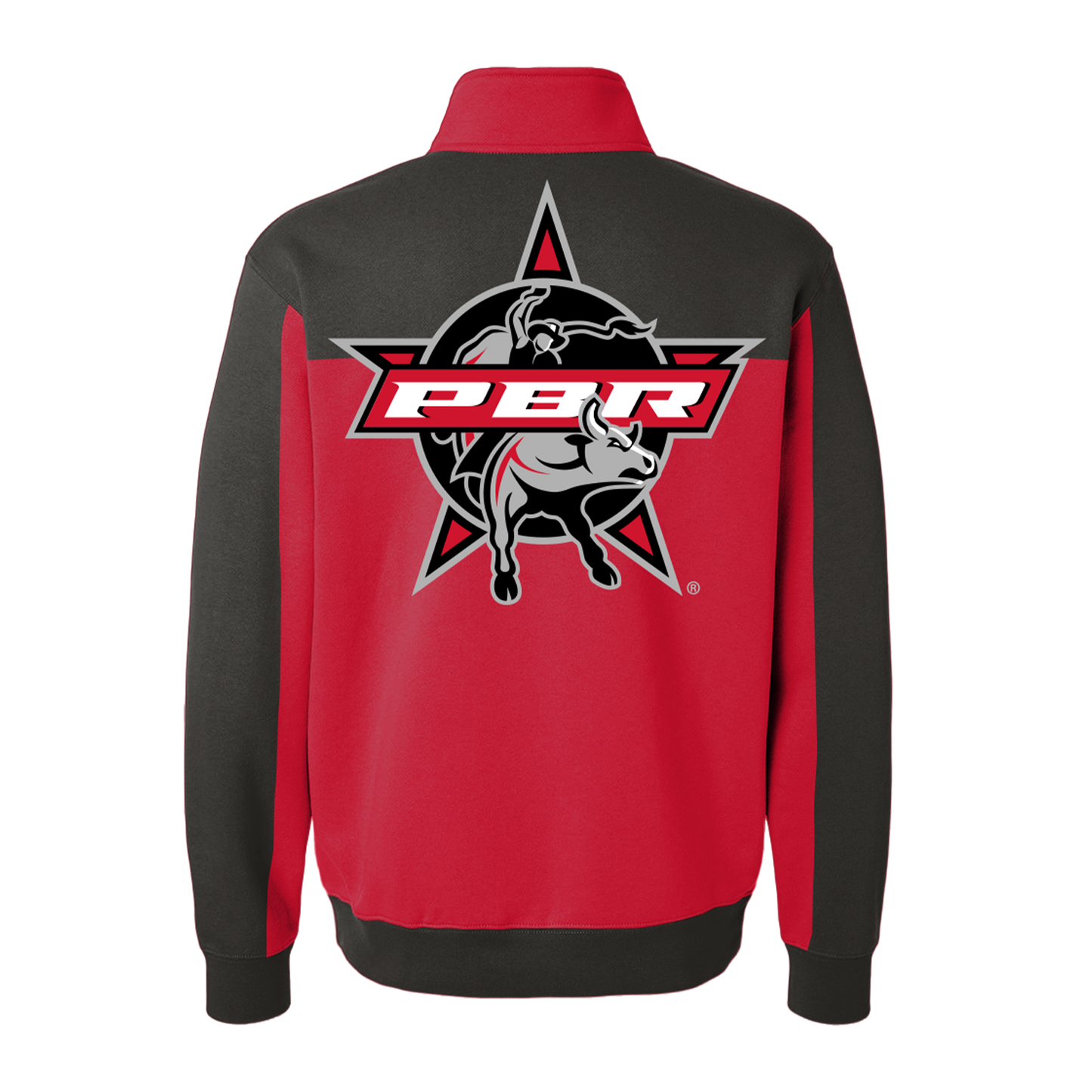 PBR Star Full-Zip Color Block Jacket - Red