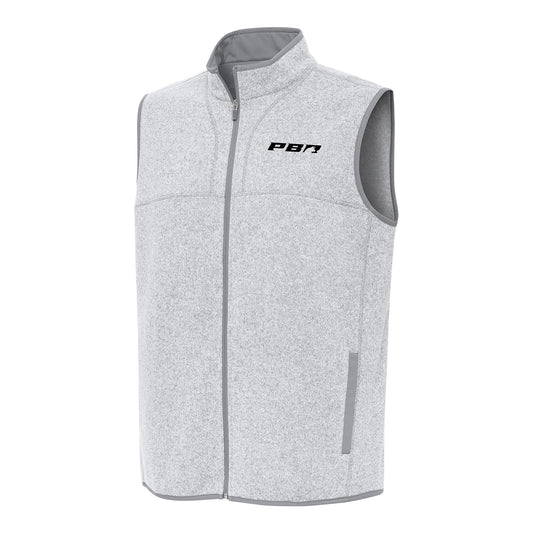 PBR x Antigua Primary Logo Fortune Vest - Light Grey Heather