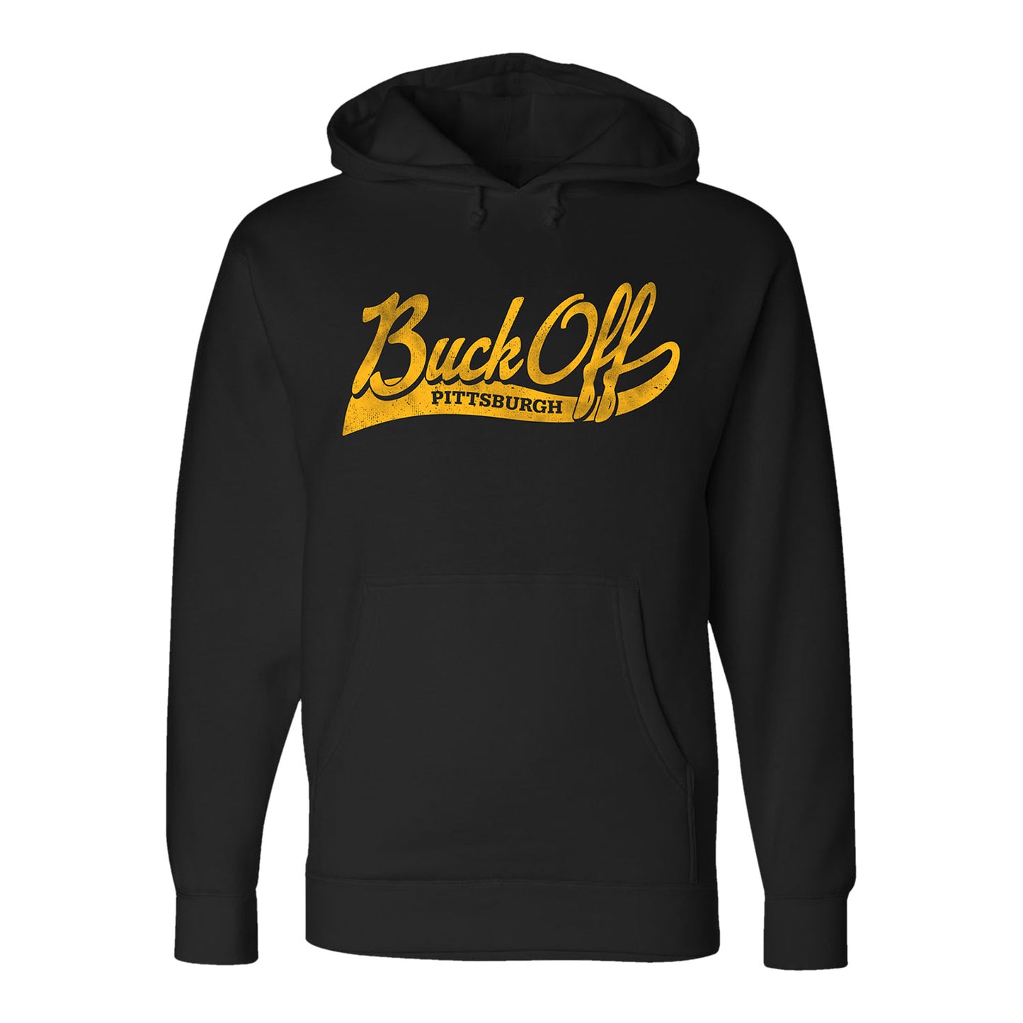 PBR Pittsburgh Buck Off Script Hoodie - Black