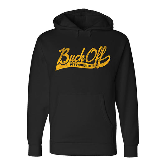 PBR Pittsburgh Buck Off Script Hoodie - Black