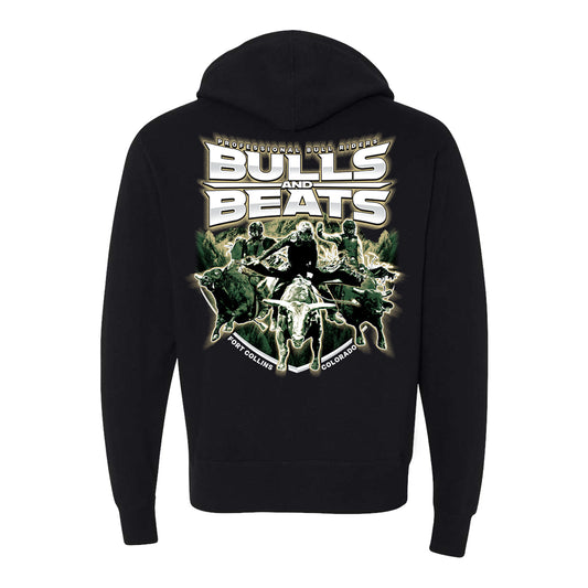 PBR CSU Bulls & Beats Full-Zip Sweatshirt - Black