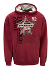 PBR Established 1992 Hoodie in Red - Front View