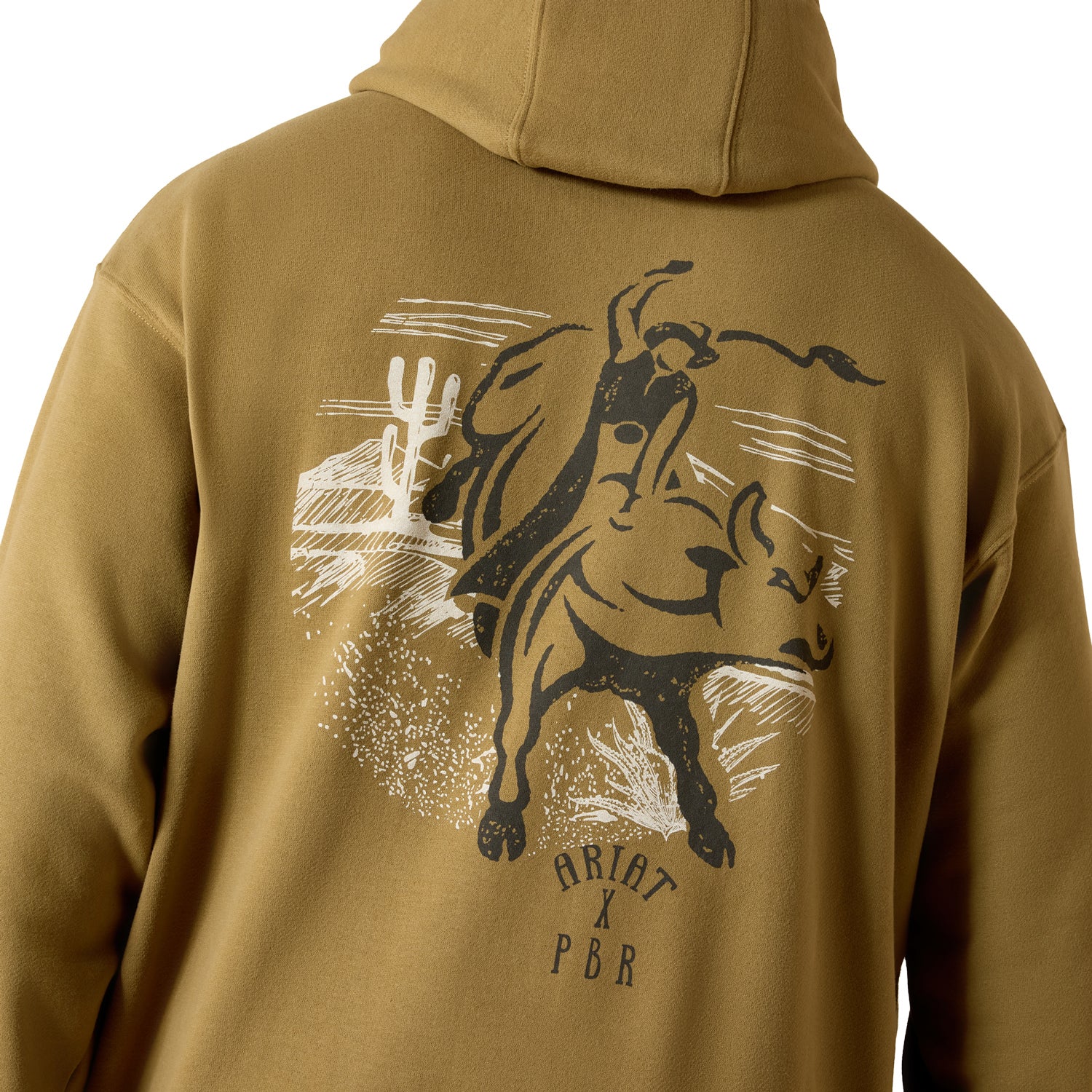 Ariat x PBR Bullrider Icon Sweatshirt - Model Image Zoomed in Back View
