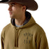 Ariat x PBR Bullrider Icon Sweatshirt - Model Image Zoomed in Front Logo View