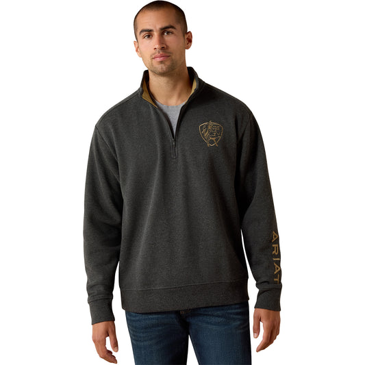 Ariat x PBR 1/4-Zip Sweatshirt - Model Image Front View