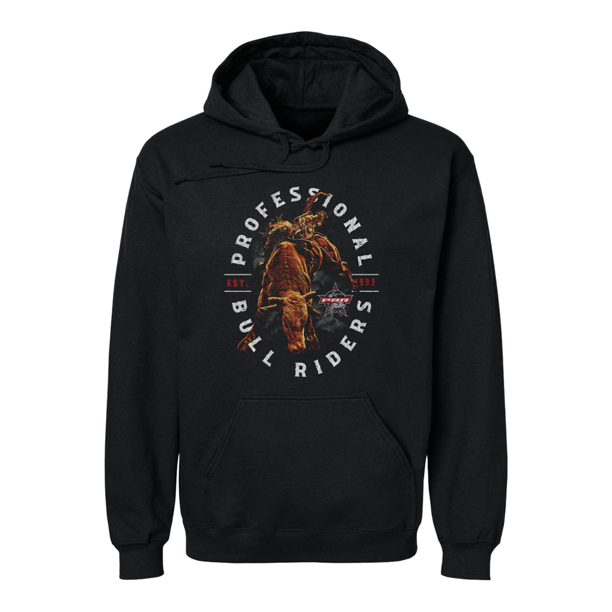 PBR Oval Logo Hoodie - Black