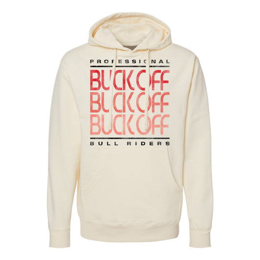 PBR Buck Off Repeat Hoodie - White - Front View