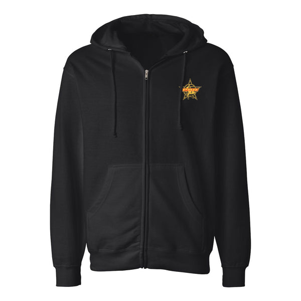 PBR Fire & Flames Full-Zip Sweatshirt - Blue - Front View