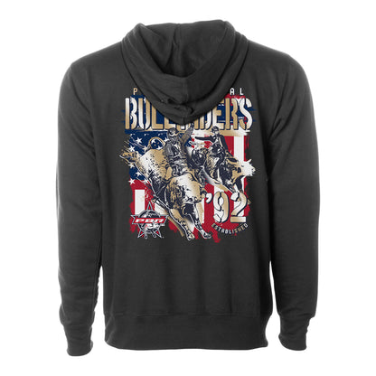 PBR Established 1992 Patriotic Hoodie - Black