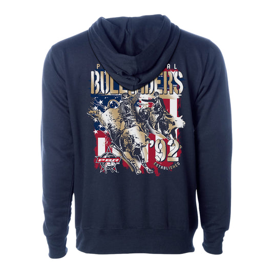 PBR Established 1992 Patriotic Hoodie - Navy