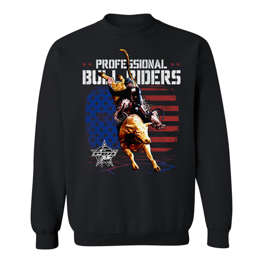 PBR Groundbreaking Patriot Crewneck Sweatshirt - Black