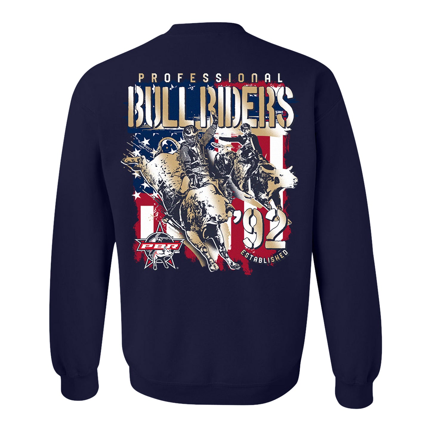 PBR Established 1992 Patriotic Crewneck Sweatshirt - Navy