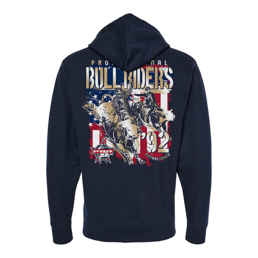 PBR Established 1992 Patriotic Full-Zip Jacket - Navy