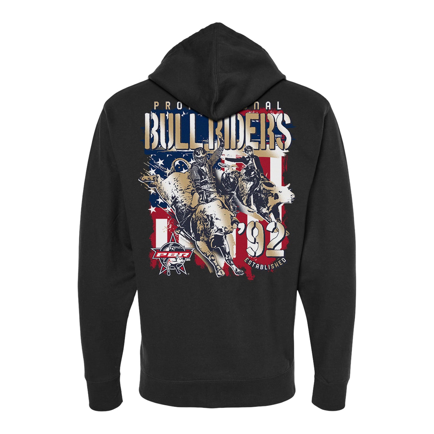 PBR Established 1992 Patriotic Full-Zip Jacket - Black