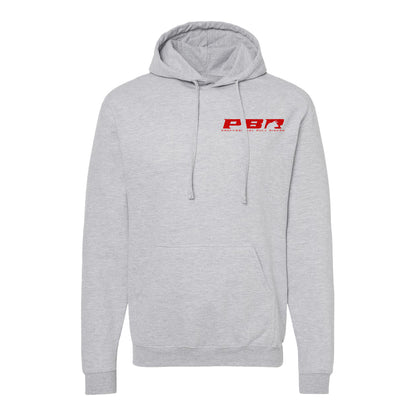PBR Red, White, & Bull Patriotic Skull Hoodie - Heather Grey