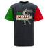 "El PBR" Wrangler T-Shirt in Black Green and Red - Front View