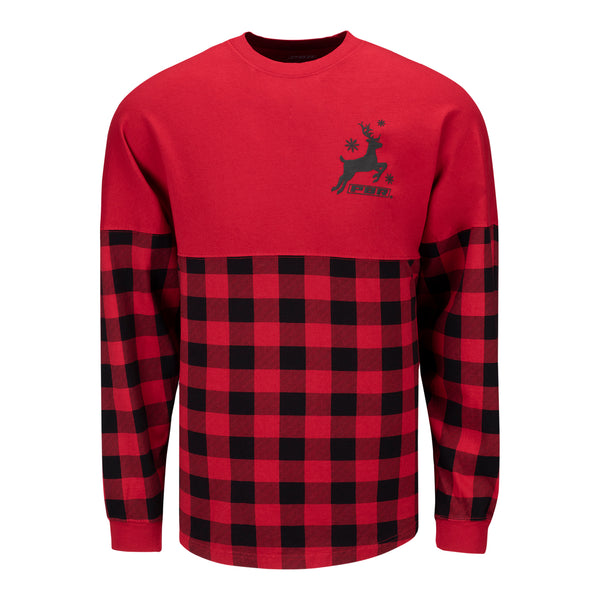 Holiday Plaid PBR Spirit Jersey® in Red - Front View