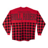 Holiday Plaid PBR Spirit Jersey® in Red - Back View