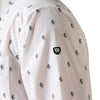 Ariat x PBR Western Print Button Up Shirt - Model Image Zoomed in Left Arm Patch View