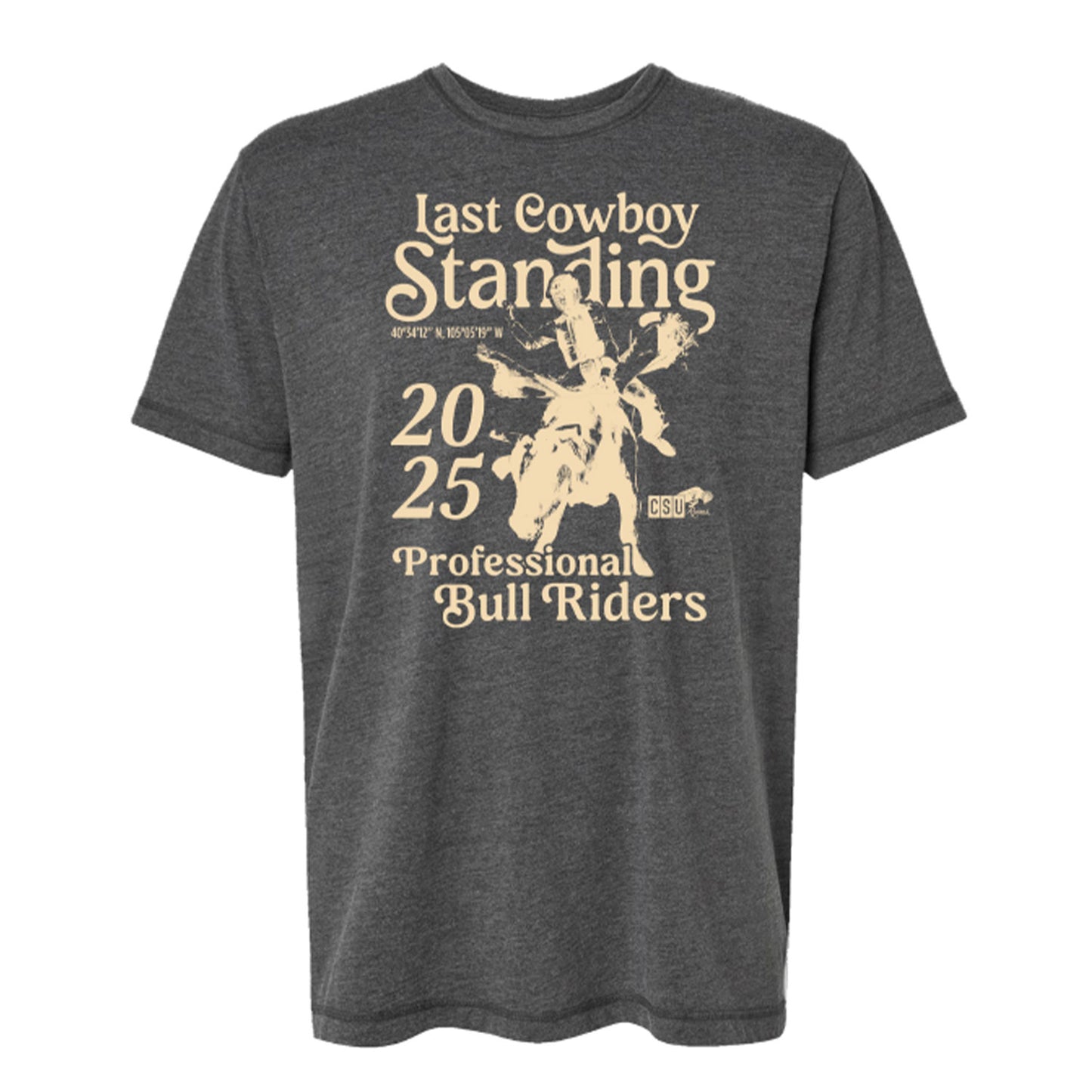 CSU Last Cowboy Standing Coordinates T-Shirt - Front View