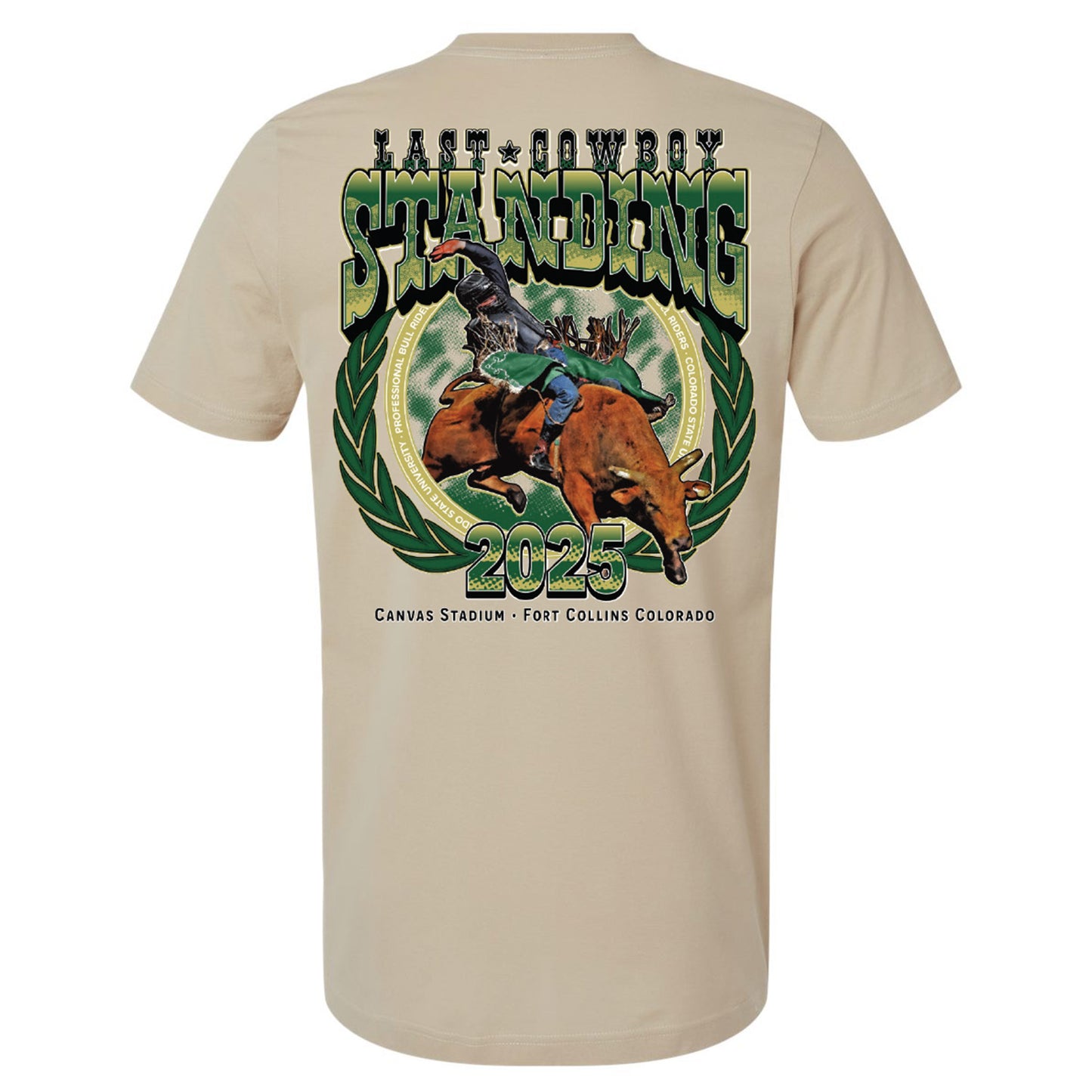 CSU Last Cowboy Standing Event T-Shirt - Back View
