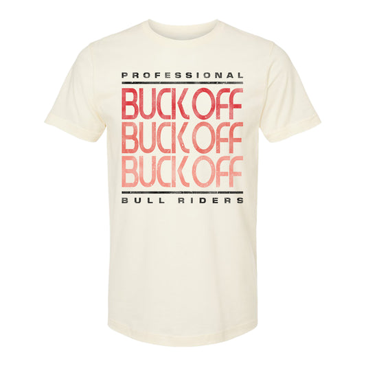 Buck Off Retro Repeat T-Shirt - Front View