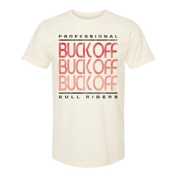 Buck Off Retro Repeat T-Shirt - Front View