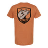 PBR Crest Shirt - Heather Rust - Back View