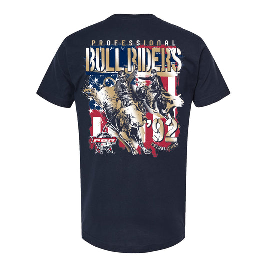 PBR Established 1992 Patriotic T-Shirt - Navy