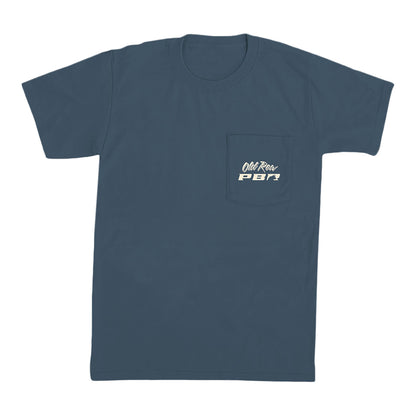 PBR x Old Row Bulls Night Out Pocket T-Shirt - Denim