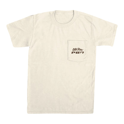 PBR x Old Row Bull Riding Pocket T-Shirt - Natural