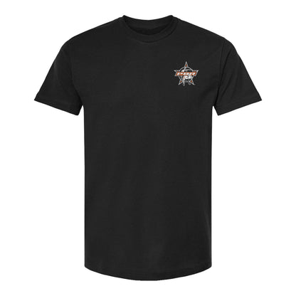 PBR Ropes and Spurs Western Flag T-Shirt - Black