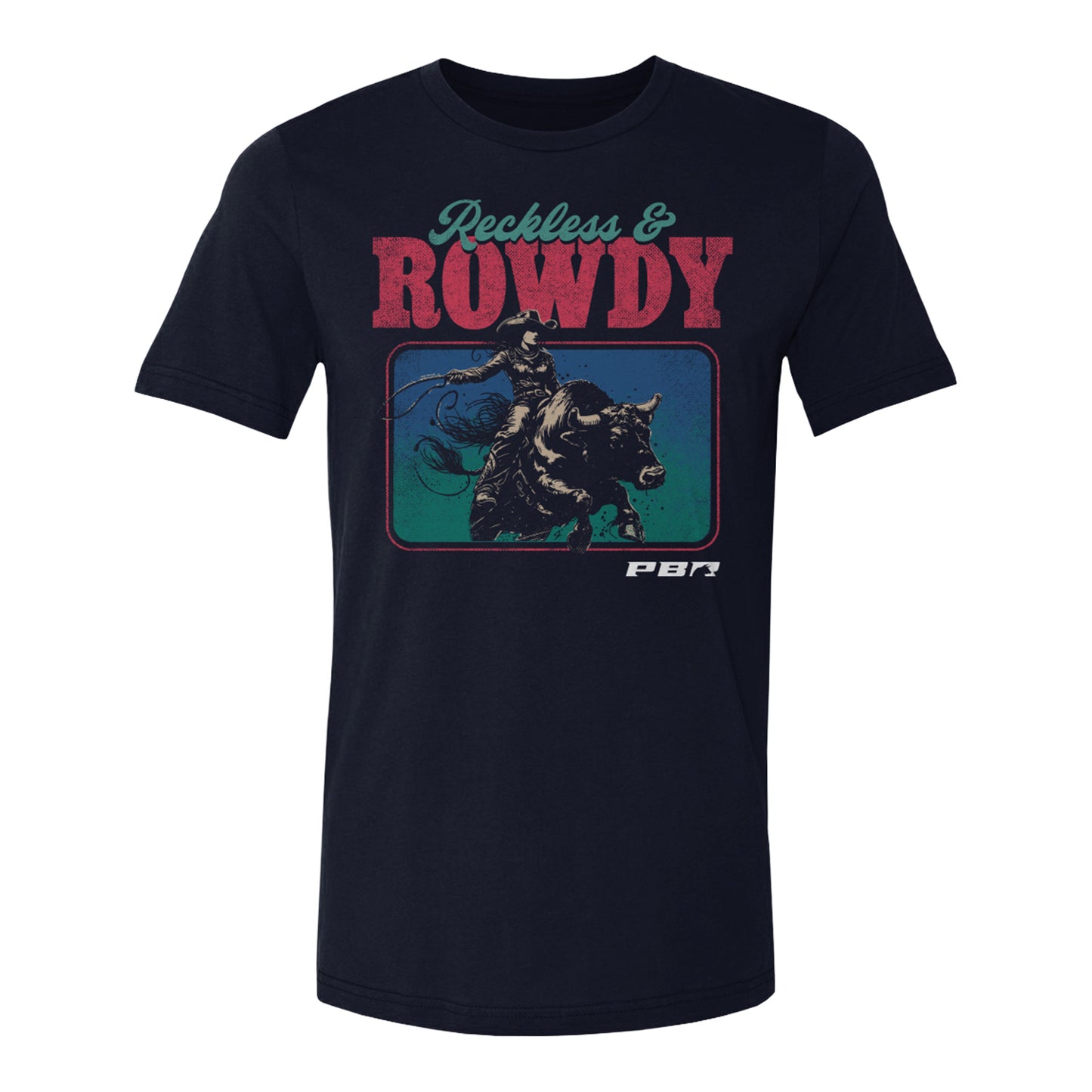 PBR Reckless and Rowdy T-Shirt - Navy