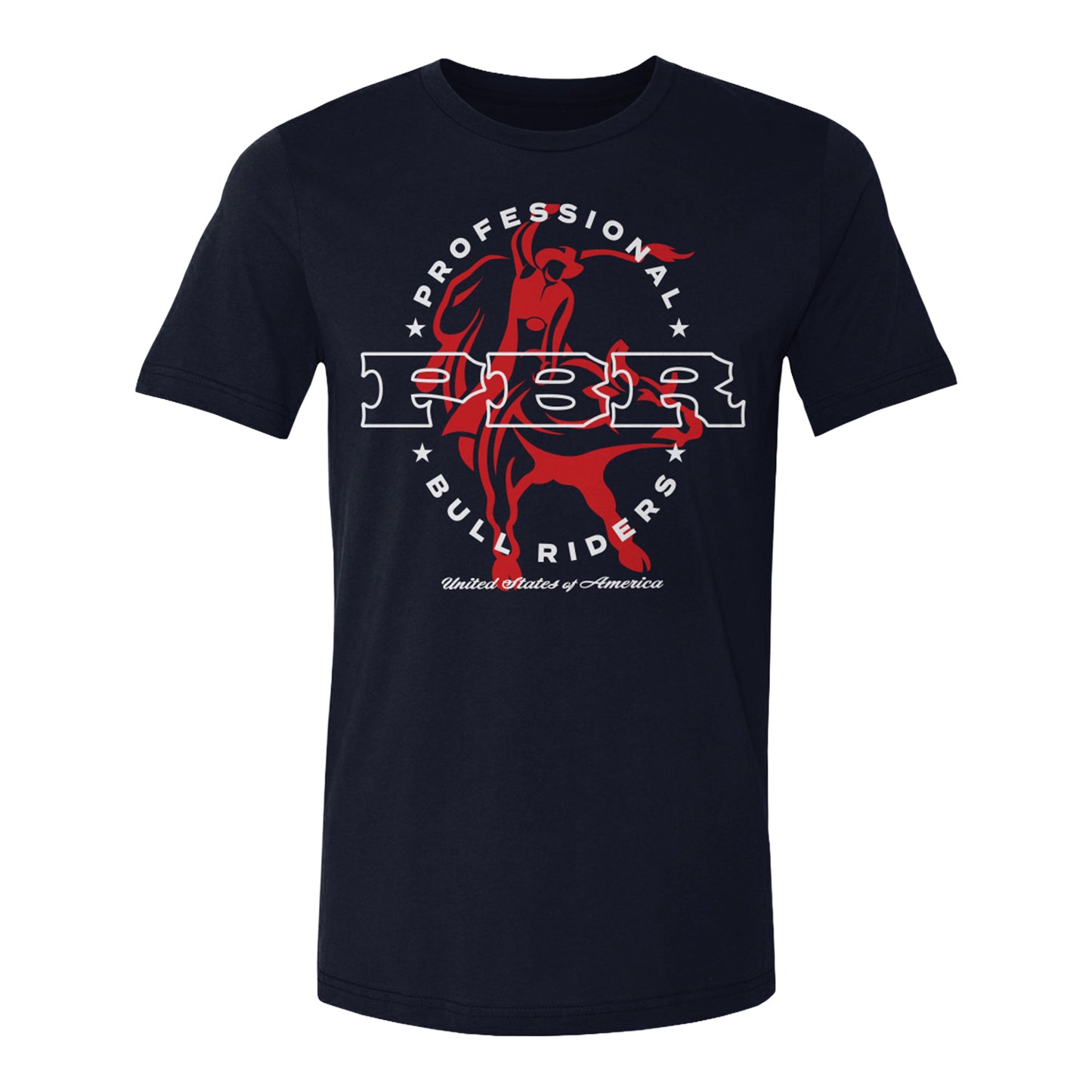 PBR United States of America Script T-Shirt - Navy
