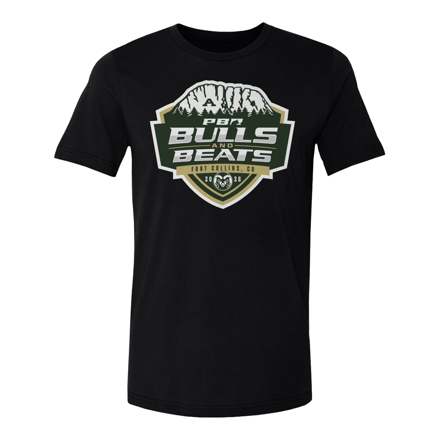CSU x PBR 2026 Bulls & Beats Event Logo T-Shirt - Black
