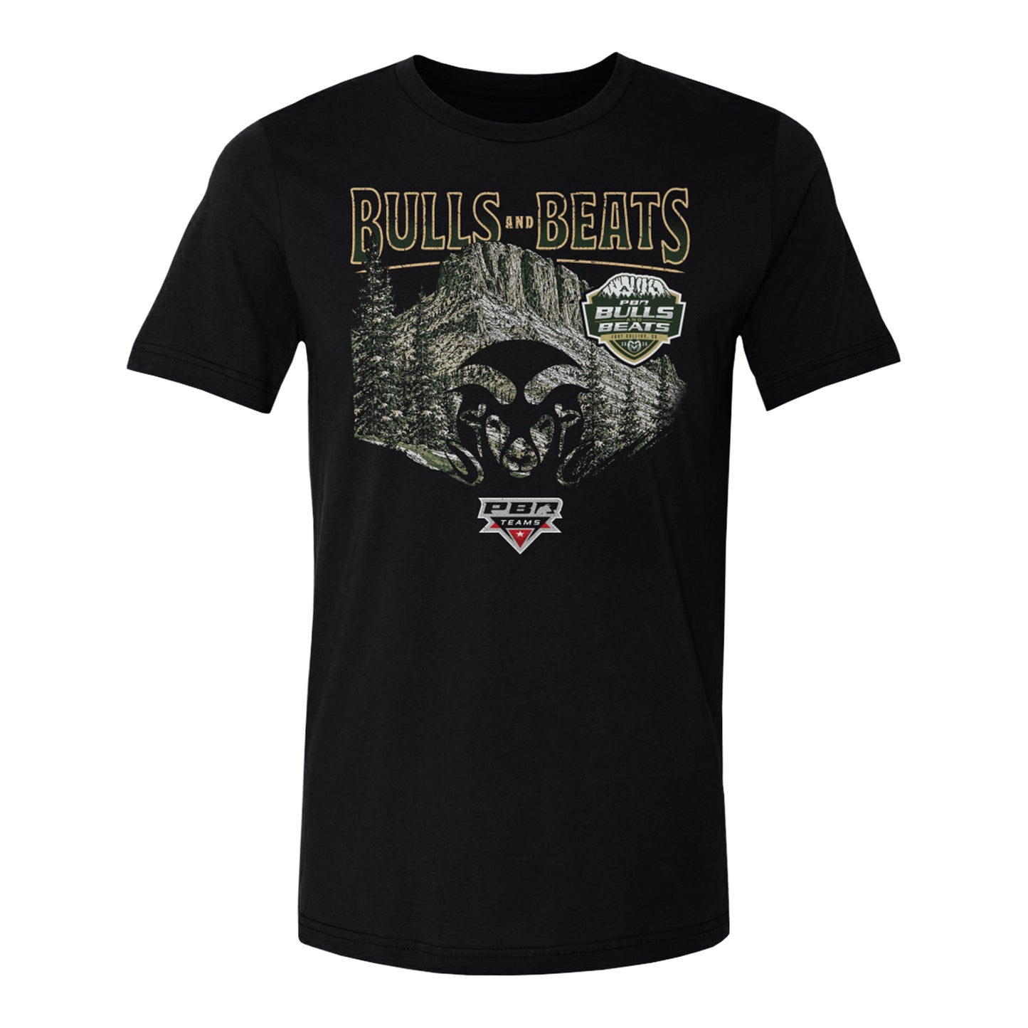 CSU x PBR Teams Mountains Event T-Shirt - Black
