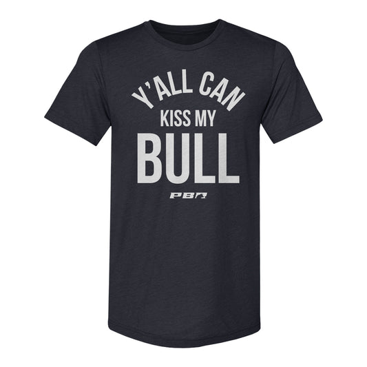 PBR Y'all Can Kiss My Bull T-Shirt - Navy