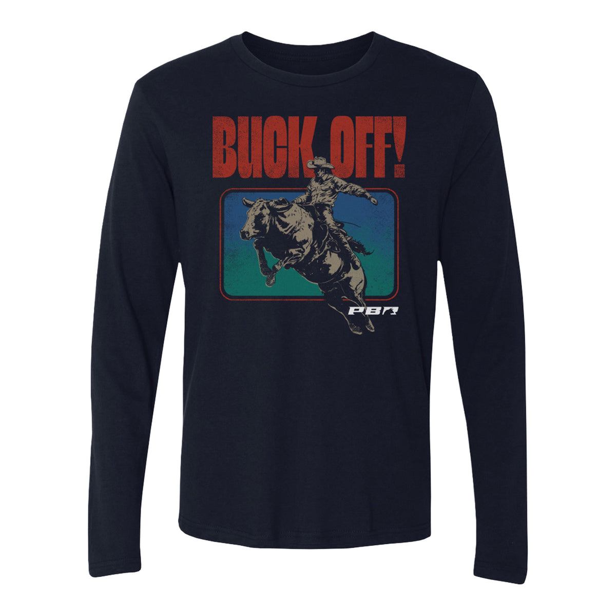 PBR Buck Off! Long Sleeve T-Shirt - Navy