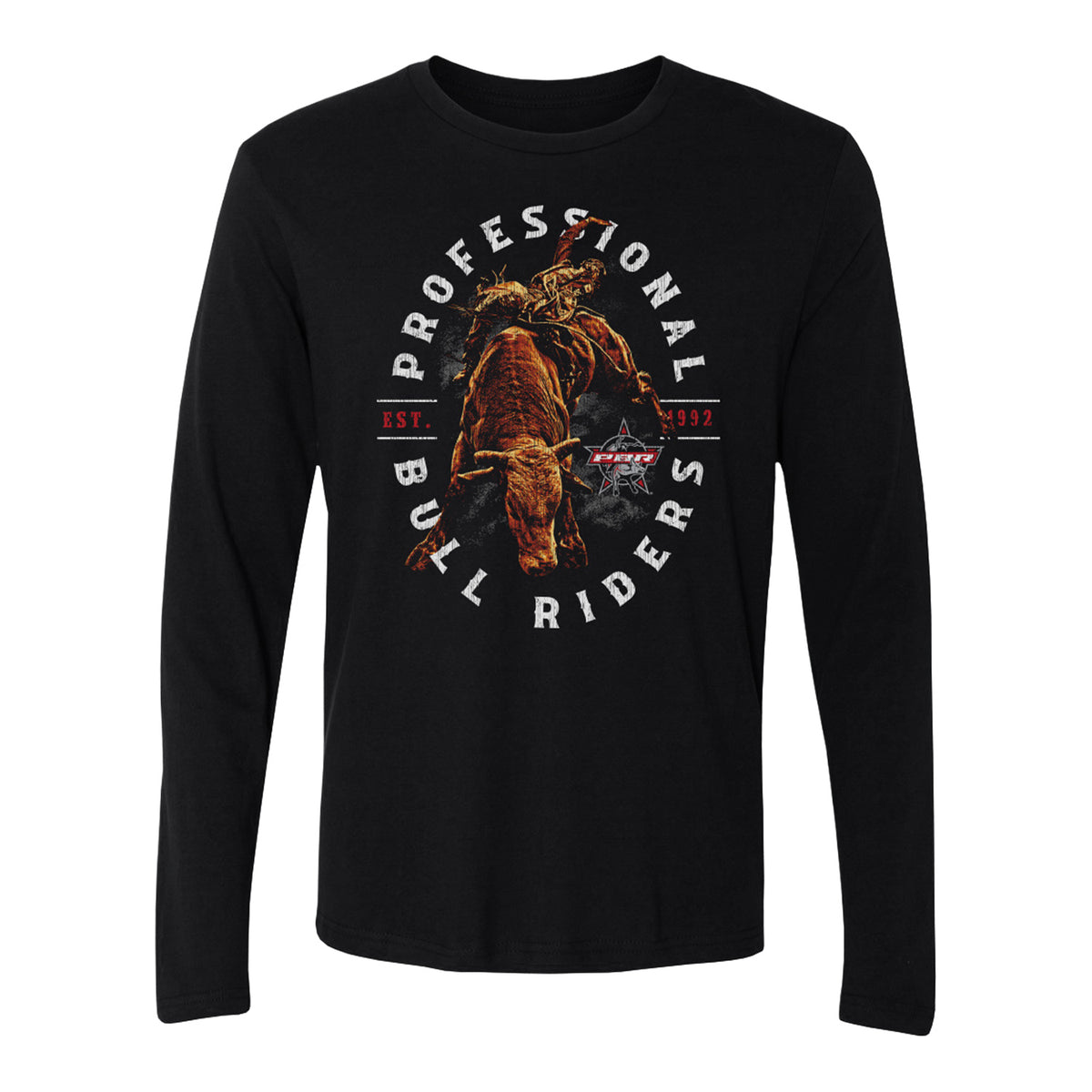 PBR Oval Logo Long Sleeve T-Shirt - Black