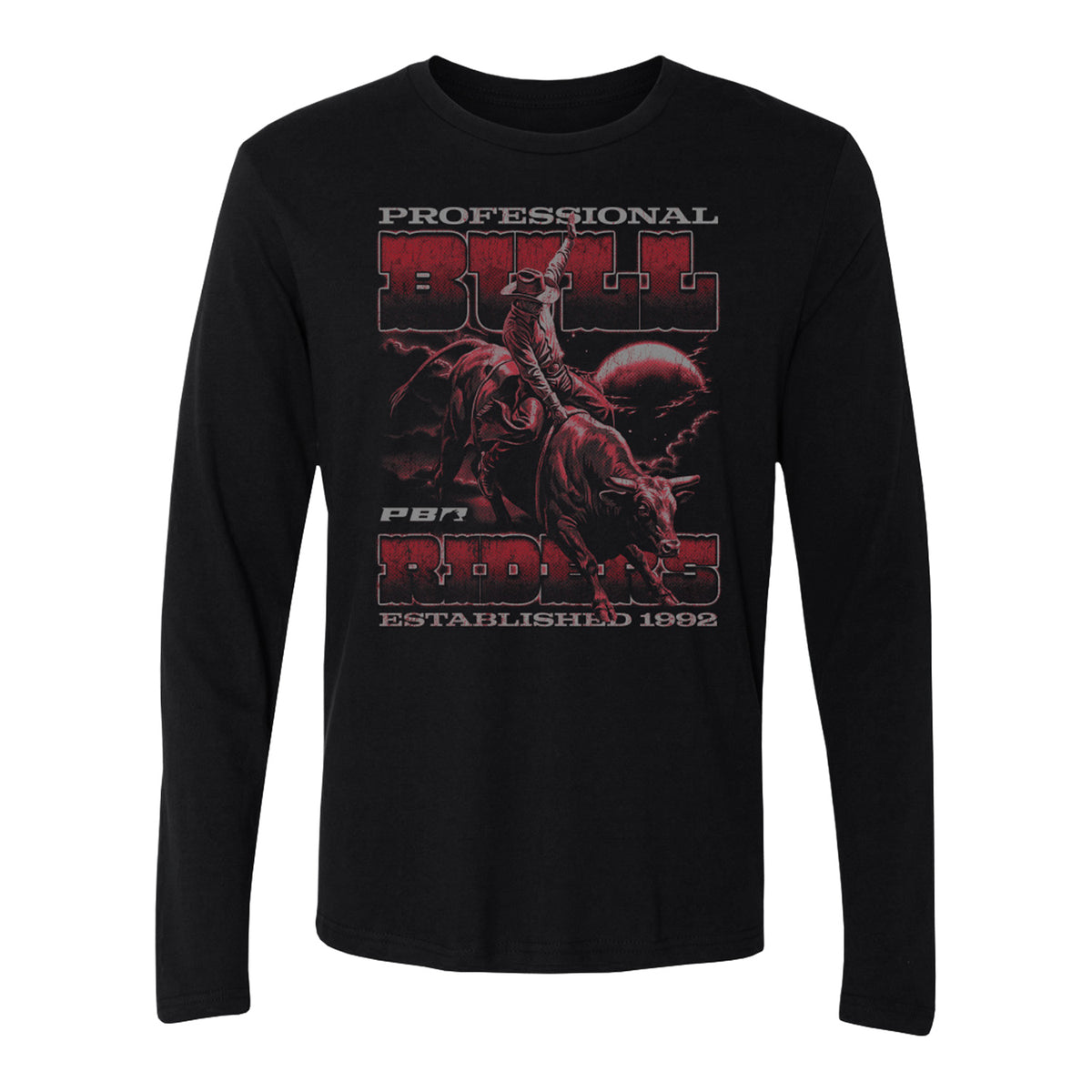 PBR Est. 1992 Bubble Text Long Sleeve T-Shirt - Black