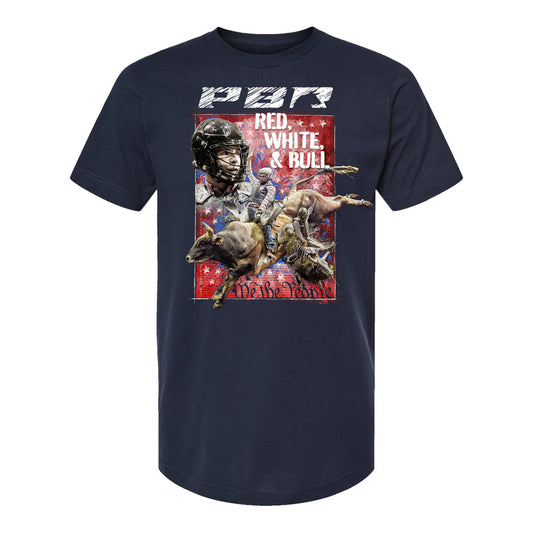 PBR Red, White, & Bull T-Shirt - Navy
