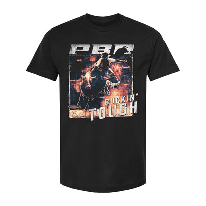 PBR Buckin' Tough Rustic Rider T-Shirt - Black