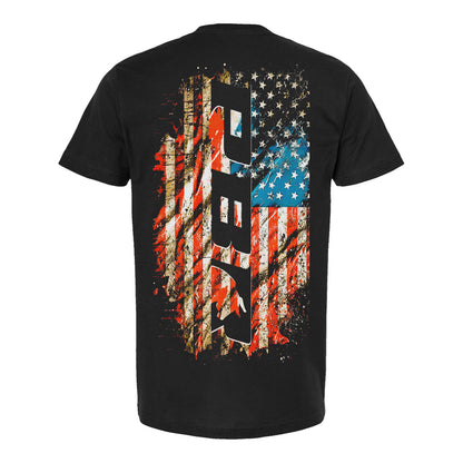 PBR Americana Distressed Flag Back T-Shirt
