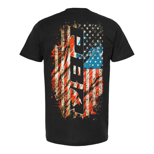PBR Americana Distressed Flag Back T-Shirt