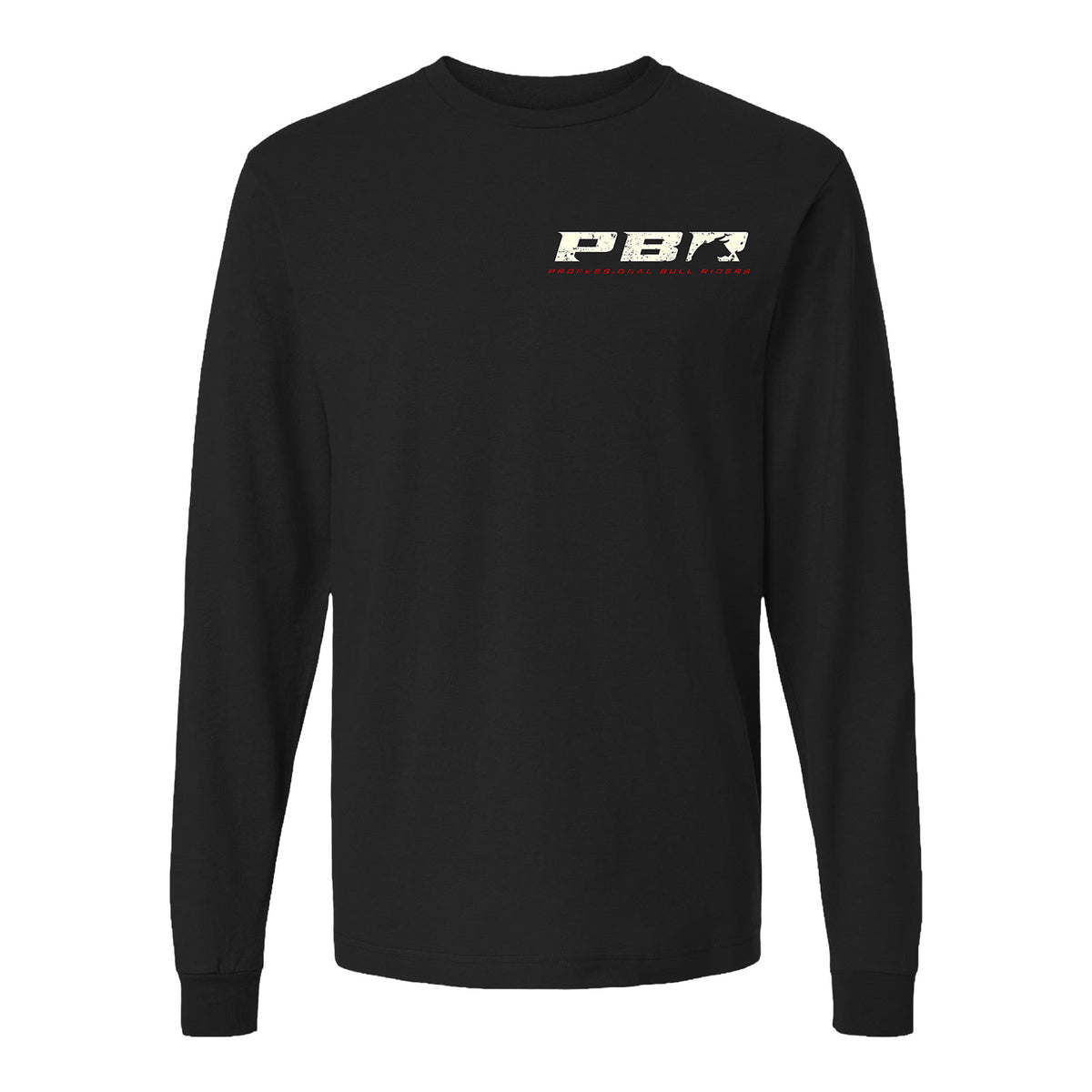PBR Americana Logo Back Long Sleeve T-Shirt - Black