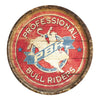 Retro Distressed 14" Round Wood Sign - Full Color Logo